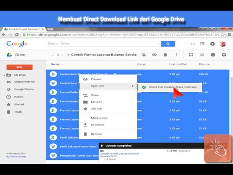 how to share a google drive link with someone